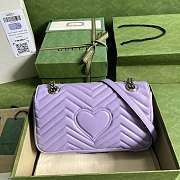 Gucci GG Marmont Light Purple Size 26 x 15 x 7 cm - 3