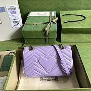 Gucci GG Marmont Light Purple Size 23 x 14 x 6 cm - 4