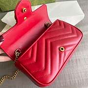 Gucci Marmont Nano Red Size 16.5 x 10 x 5 cm - 2