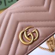 GUCCI GG MARMONT MINI BAG DUSTY PINK 488426 SIZE 18 CM - 6