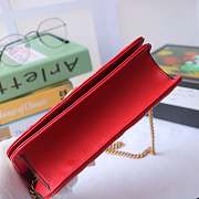 GUCCI GG MARMONT MINI BAG RED 488426 SIZE 18 CM - 5