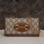 Gucci Horsebit 1955 Detail Wallet With Chain 19 cm - 1