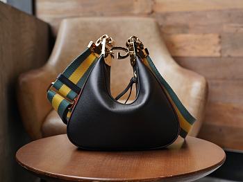 Gucci Attache Large Shoulder Bag Black Size 23x22x5 cm