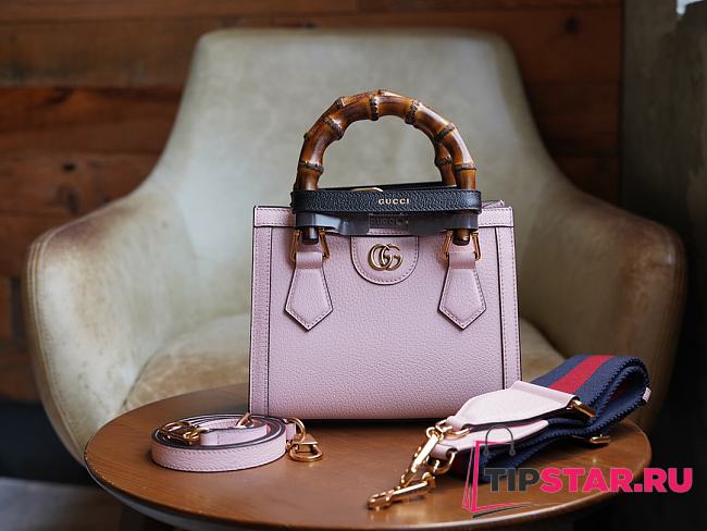 Gucci Rose Diana Small Tote Bag Size 20x16x10 cm - 1