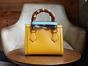 Gucci Yellow Diana Small Tote Bag Size 20x16x10 cm - 4