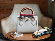 Gucci White Diana Small Tote Bag Size 20x16x10 cm - 1
