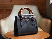Gucci Black Diana Small Tote Bag Size 20x16x10 cm - 3