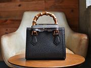 Gucci Black Diana Small Tote Bag Size 20x16x10 cm - 4