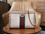 Gucci Ophidia small shoulder Beige And White Leather Size 26x17.5x8 cm - 1