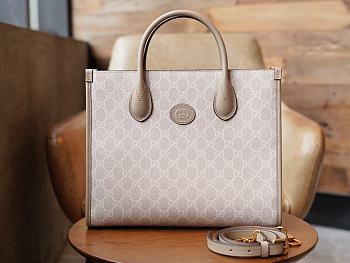Gucci GG Supreme Small Tote Bag Size 31x26.5x14 cm