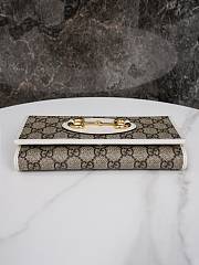 Gucci Horsebit 1955 Detail White Wallet With Chain 19 cm - 4