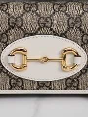 Gucci Horsebit 1955 Detail White Wallet With Chain 19 cm - 2