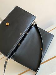 Celine Trapeze Triomphe Bag in Shiny Calfskinsable Black 26.2x14.5x2 cm - 6