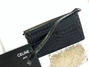 Celine Trapeze Triomphe Bag Black 199283 Size 26.2x14.5x2 cm - 5