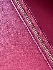 Celine medium Red bag Triomphe frame in shiny calfskin Size 23x15.5x5 cm - 4