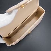 Celine chain shoulder bag cuir triomphe in shiny calfskinice cream 21x13x5 cm - 2