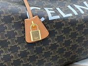Celine large voyage bag in triomphe canvas with print tan 50x28x22.5 cm - 2
