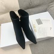 Dior Heeled Ankle Suede Black Boots - 5