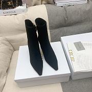Dior Heeled Ankle Suede Black Boots - 4