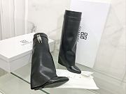 Givenchy Shark Lock Leather Knee-high Boots in Black - 2