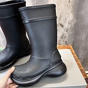 Balenciaga 45MM Crocs Rain Boots Black - 3