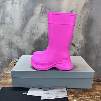 Balenciaga 45MM Crocs Rain Boots Pink