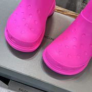 Balenciaga 45MM Crocs Rain Boots Pink - 5
