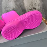Balenciaga 45MM Crocs Rain Boots Pink - 2