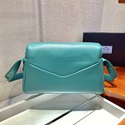 Padded nappa leather Prada Signaux Blue bag Size 32x21x12 cm - 6