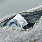 PRADA Sheepskin handbag Gray Size 22x12x6 cm - 5