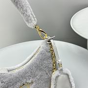 PRADA Sheepskin handbag Gray Size 22x12x6 cm - 4