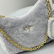 PRADA Sheepskin handbag Gray Size 22x12x6 cm - 2