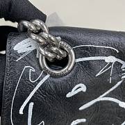 BALENCIAGA Crush medium printed crinkled-leather shoulder bag Size 31x20x10 cm - 3