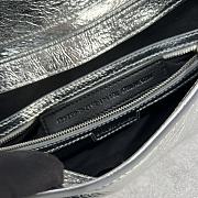 Balenciaga Small Lindsay Shoulder Bag In Silver 29x13x4.8 cm - 6