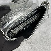 Balenciaga Small Lindsay Shoulder Bag In Silver 29x13x4.8 cm - 5