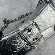 Balenciaga Small Lindsay Shoulder Bag In Silver 29x13x4.8 cm - 2