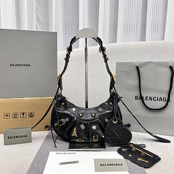 Balenciaga Le Cagole Xs Shoulder Bag With Pins 26x12x6 cm