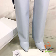 Givenchy Shark Lock Leather Knee-high Boots in Blue - 6
