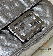 Fendi Baguette Mini Silver Nappa Leather Size 19 cm - 6