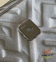 Fendi Baguette Mini Silver Nappa Leather Size 19 cm - 3