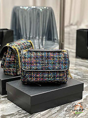 YSL Kate Ladies Small Woolen Chain Bag Size 20x13.5x5.5cm - 1