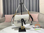 Dior White Perforated Calfskin With Strap Size 25.5 x 20 x 6.5 cm - 1