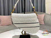 Dior White Perforated Calfskin With Strap Size 25.5 x 20 x 6.5 cm - 5