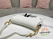 Dior White Perforated Calfskin With Strap Size 25.5 x 20 x 6.5 cm - 3