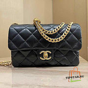 Chanel Flap Bag Lambskin Black Size 22x14x8 cm - 1