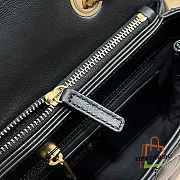 Chanel Flap Bag Lambskin Black Size 22x14x8 cm - 5