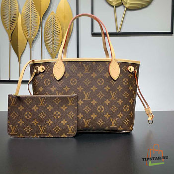 Louis Vuitton Neverfull PM Monogram Leather Size 29 x 21 x 12 cm