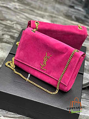 YSL Kate Suede Leather Pink Size 28.5x20x6 cm - 4