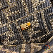 Fendi Mini Baguette Brown Fabric Bag 8BS017A6V5F17U4 - 5