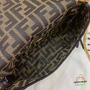 Fendi Mini Baguette Brown Fabric Bag 8BS017A6V5F17U4 - 6